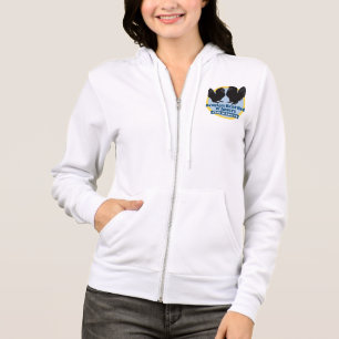 Women's Zip-up Hoodie with Colour Logo