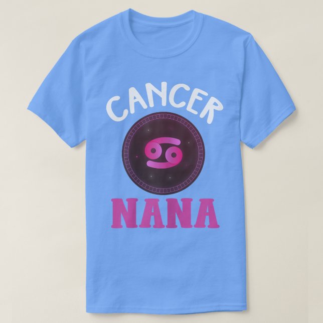 Womens Zodiac Sign Cancer Nana Shirt Horoscope Ast (Design Front)
