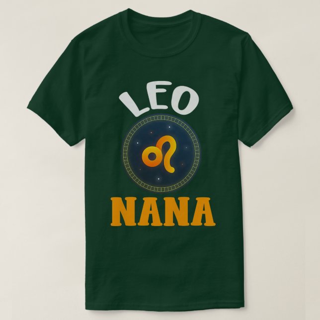 Womens Zodiac Sign Leo Nana  Horoscope Astrology G T-Shirt (Design Front)