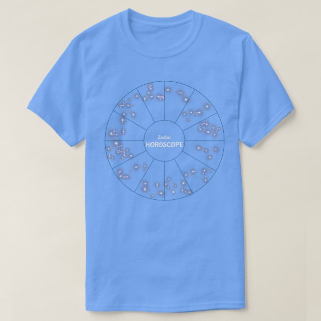 Womens Zodiac Wheel Astrology Horoscope  Women Tee (Design Front)