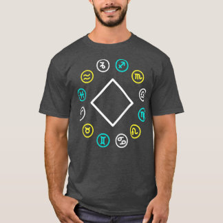 Womens Zodiac Wheel Astrology Horoscope Women Tee