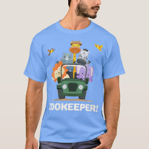 Womens Zoo Day Out Gifts Zoo Keeper VNeck T-Shirt