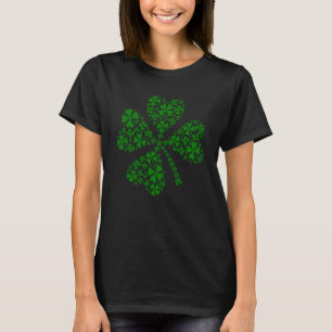 Womenu2019s Lucky Green Shamrock St Patricku2019s T-Shirt