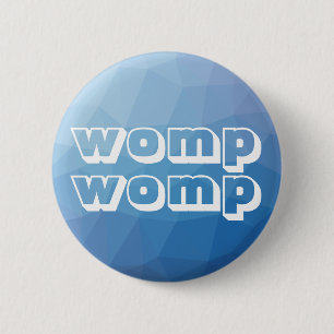 Womp Womp Geometric Blue 6 Cm Round Badge
