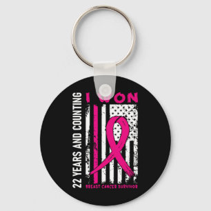 Won Breast Cancer Survivor 22 Year Anniversary Cou Key Ring