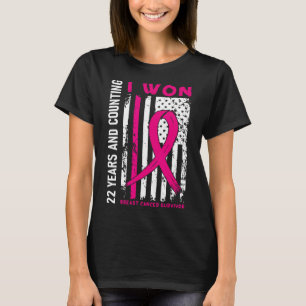Won Breast Cancer Survivor 22 Year Anniversary Cou T-Shirt