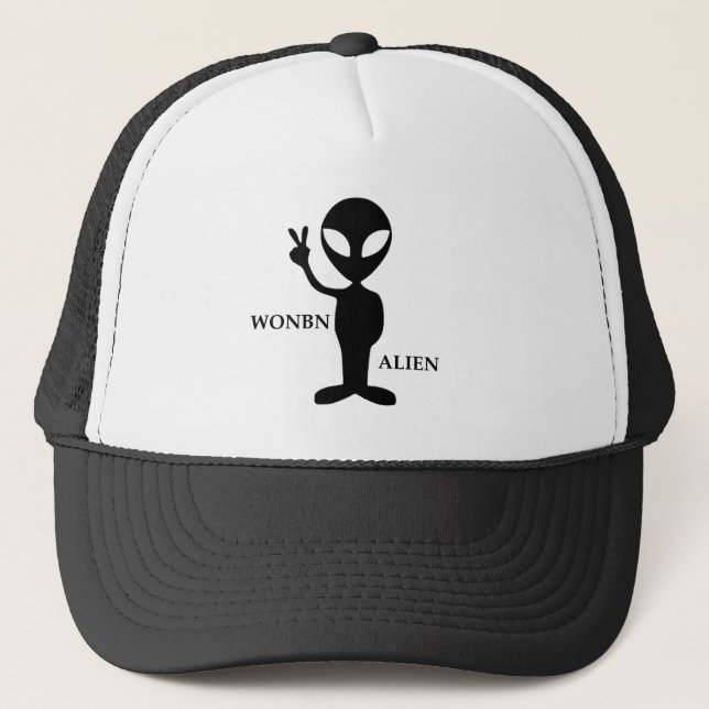 Wonbn Alien logo trucker hat (Front)