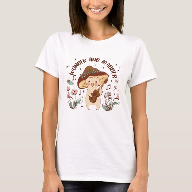 Wonder and Wander Singing Mushroom Fairy T-Shirt (Front)
