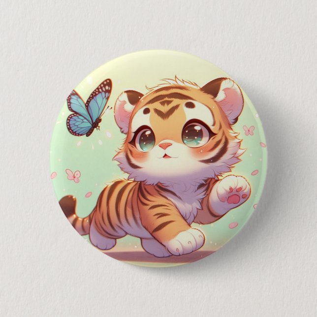 Wonder in a Kitten's Eyes 6 Cm Round Badge (Front)