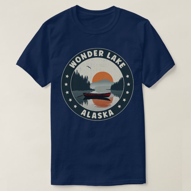 Wonder Lake Alaska Sunset TShirt (Design Front)