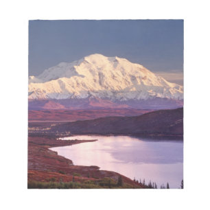 Wonder Lake and Mt. Denali at sunrise in the Notepad