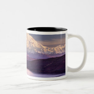 Wonder Lake and Mt. Denali at sunrise in the Two-Tone Coffee Mug