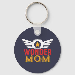 Wonder Mum Mother's Day Gift Favourite Superhero Key Ring