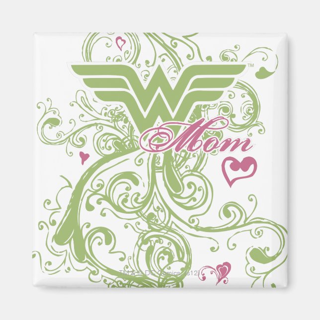 Wonder Mum Swirls Magnet (Front)