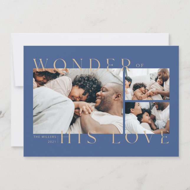 Wonder of His Love Christmas Card (Front)