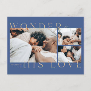 Wonder of His Love Christmas Postcard