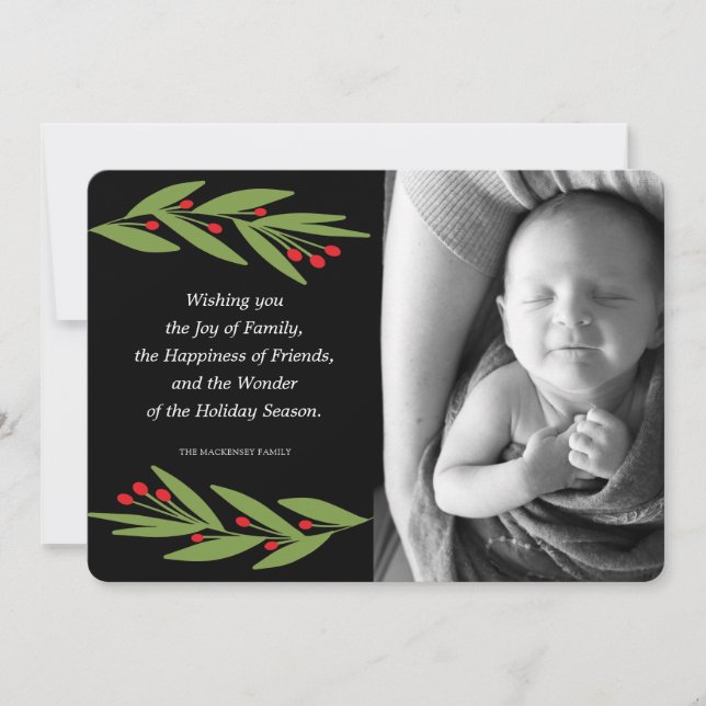 Wonder of the Holiday Season Photo Card (Front)