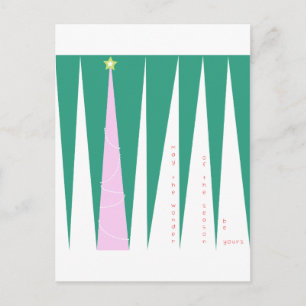 Wonder of the Season Christmas Tree Holiday Postcard
