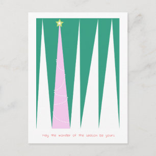 Wonder of the Season Christmas Tree Holiday Postcard