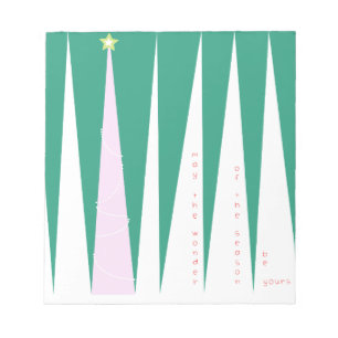 Wonder of the Season Christmas Tree Notepad