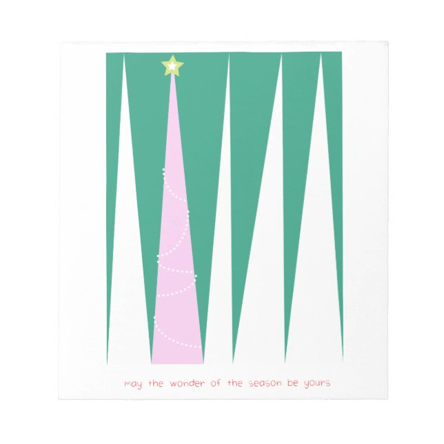 Wonder of the Season Christmas Tree Notepad (Front)