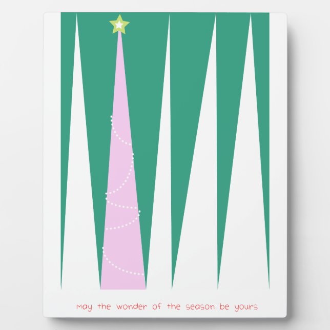 Wonder of the Season Christmas Tree Plaque (Front)