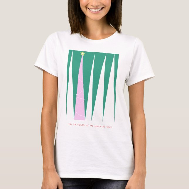 Wonder of the Season Christmas Tree T-Shirt (Front)