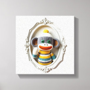 Wonder Wall Art Playful Crochet Monkey