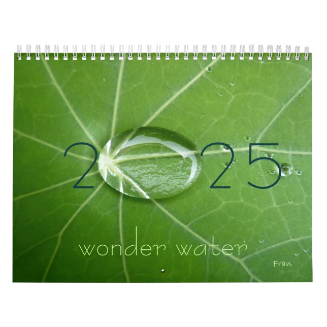 wonder water 2025 calendar (Cover)