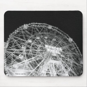 Wonder Wheel at Night Mousepad