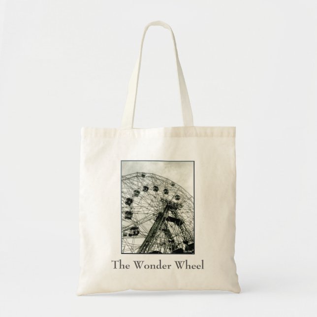 Wonder Wheel Canvas Budget Canvas Tote Bag (Front)