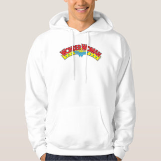 Wonder Woman 1987 Comic Book Logo Hoodie