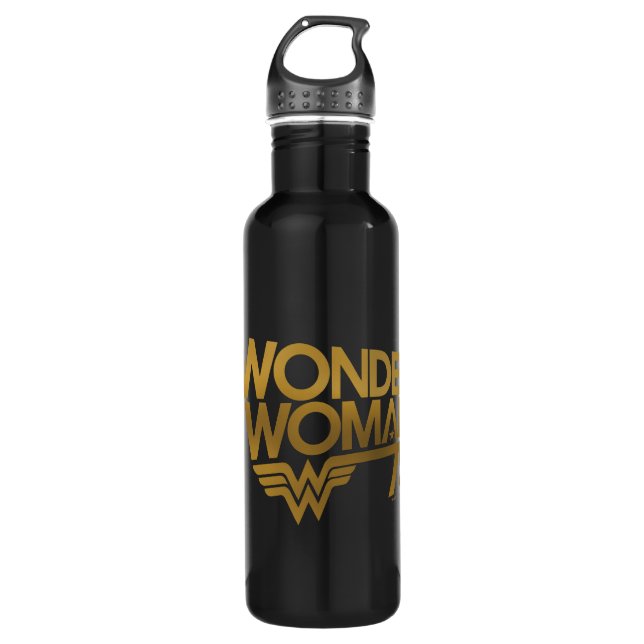 Wonder Woman 75th Anniversary Gold Logo 710 Ml Water Bottle (Front)
