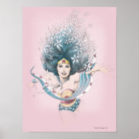 Wonder Woman and Flowers