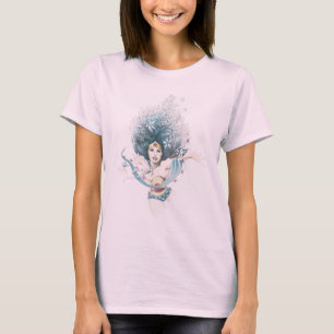 Wonder Woman and Flowers T-Shirt