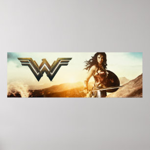 Wonder Woman At Sunset Poster