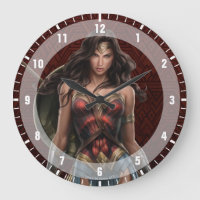 Wonder Woman Battle-Ready Comic Art