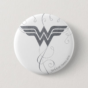 Wonder Woman Beauty Bliss Logo 6 Cm Round Badge