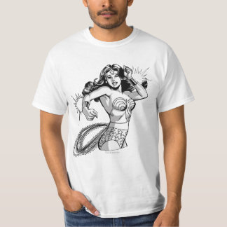 Wonder Woman Black & White Defender T-Shirt