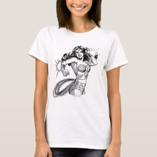 Wonder Woman Black & White Defender T-Shirt
