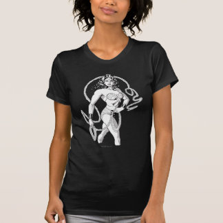 Wonder Woman Black & White Fighter T-Shirt