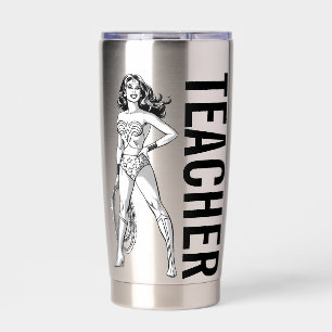 Wonder Woman Black & White Pose Insulated Tumbler