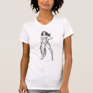 Wonder Woman Black & White Pose T-Shirt