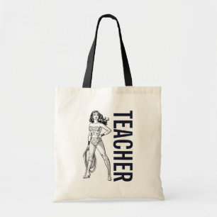 Wonder Woman Black & White Pose Tote Bag