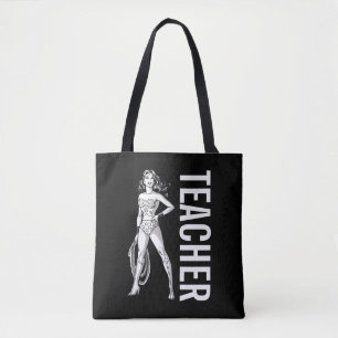Wonder Woman Black & White Pose Tote Bag