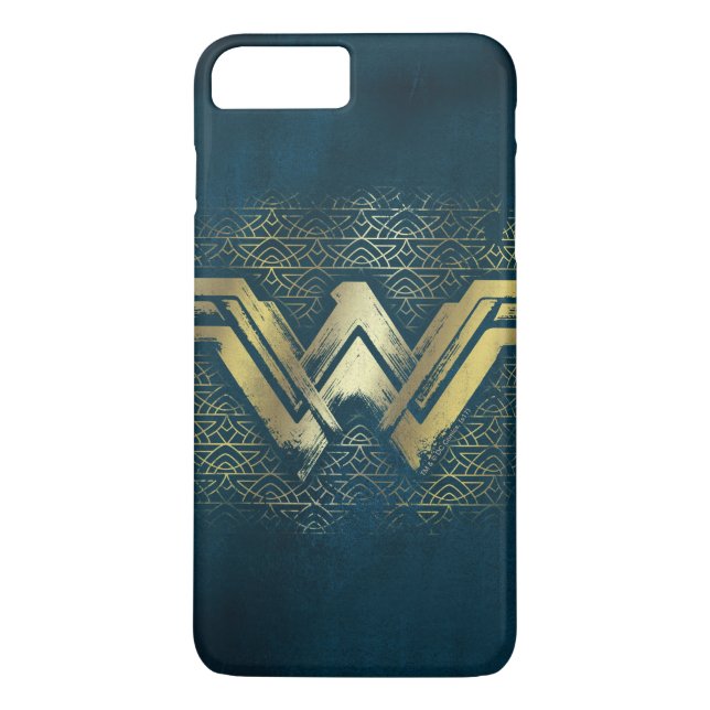 Wonder Woman Brushed Gold Symbol Case-Mate iPhone Case (Back)