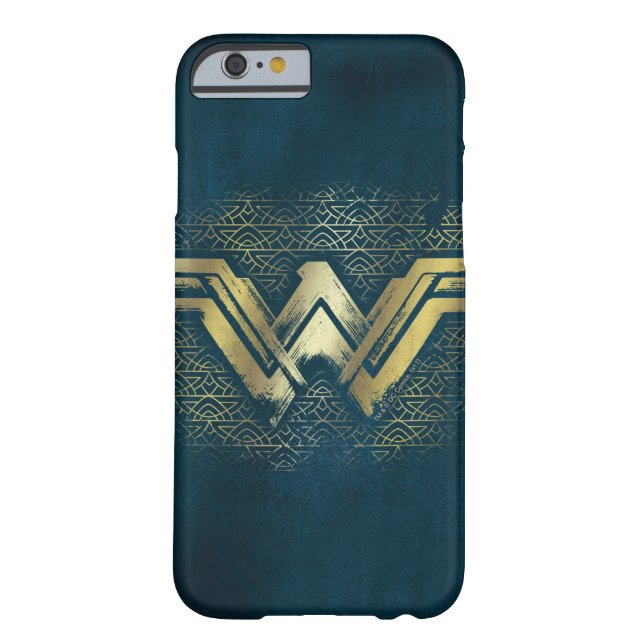 Wonder Woman Brushed Gold Symbol Case-Mate iPhone Case (Back)
