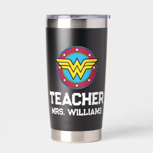 Wonder Woman Circle & Stars Logo Insulated Tumbler