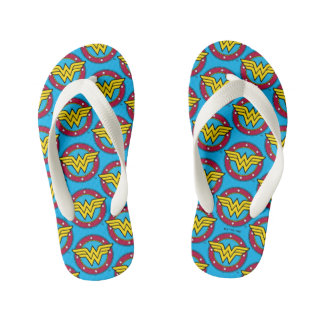 Wonder Woman | Circle & Stars Logo Kid's Jandals