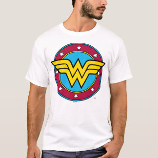 Wonder Woman | Circle & Stars Logo T-Shirt